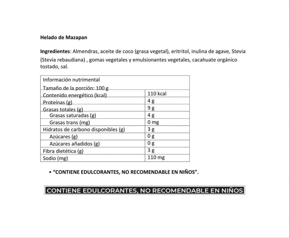 Helado de Mazapán 500ml