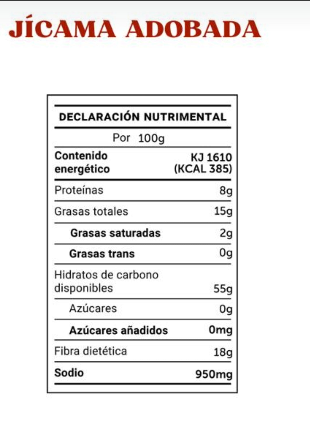 Sanati Jicama adobada