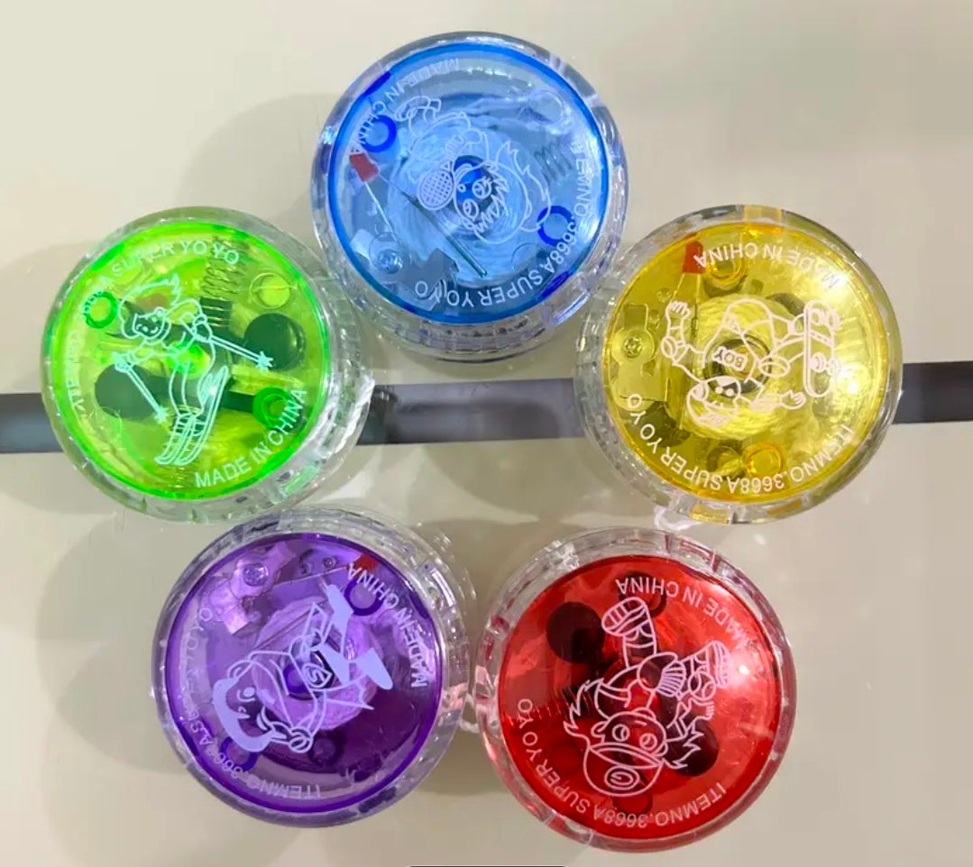 Yoyo con luz de distintos colores