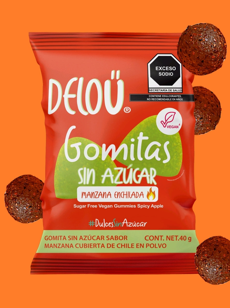 Manzana enchilada Veganos sin azúcar
