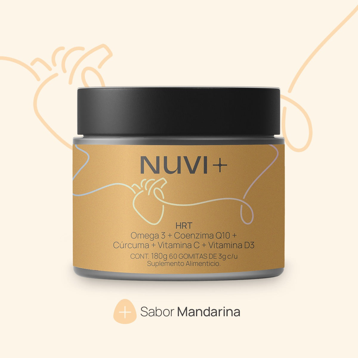 HRT (Omega 3,Q10, Cúrcuma, Vitamina C, Vitamina D3)
